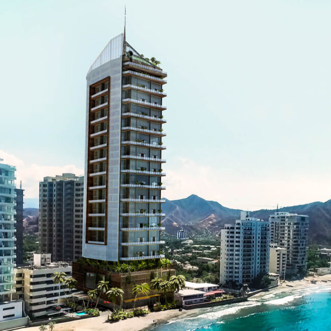 Arquitectos en Cartagena - Diseño Edificio Bahía Concha Santa Marta - Topp Create