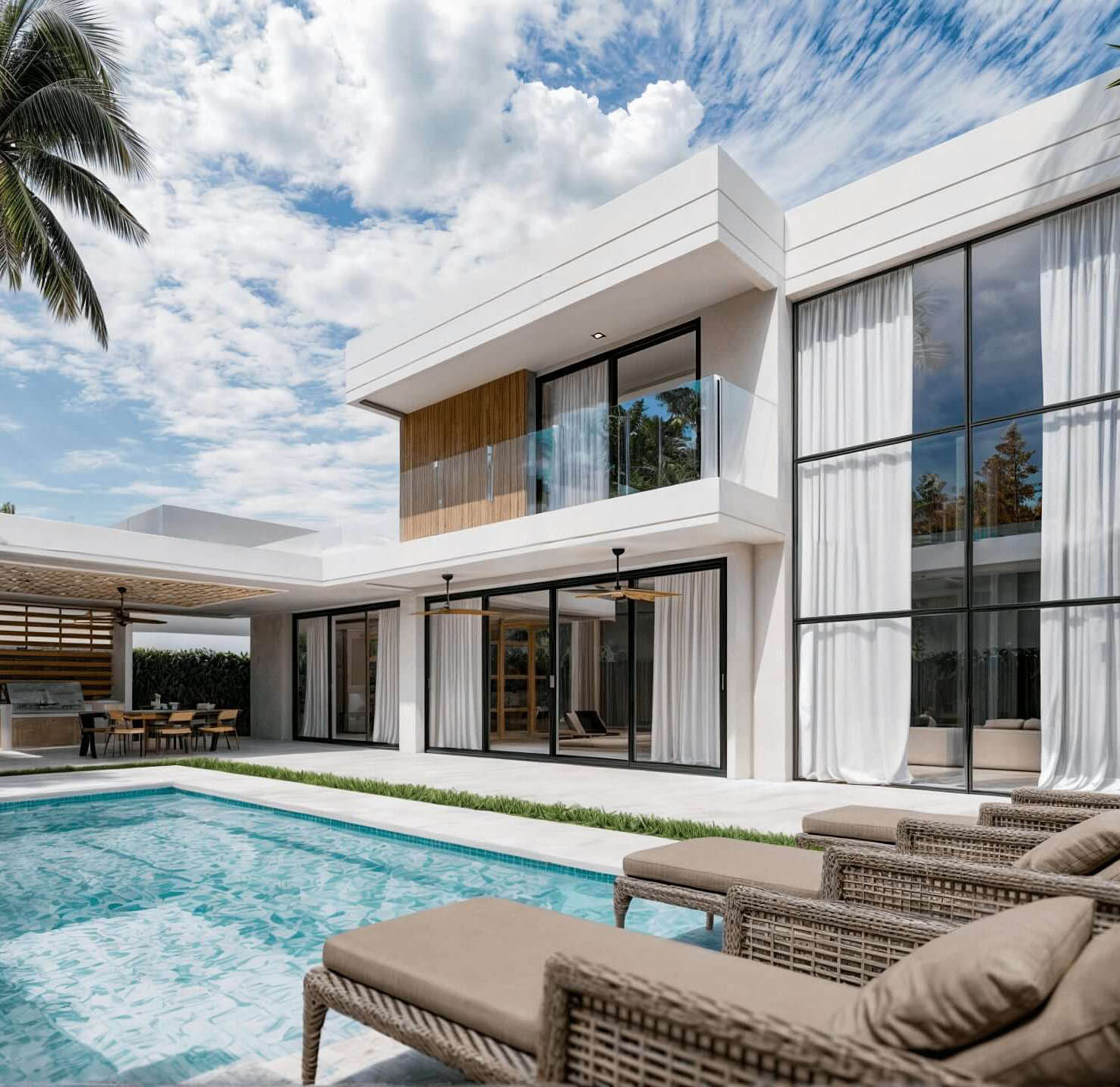 Arquitectos en Cartagena - Portada casa Markovish, diseño interior Topp Create. Diseño arquitectónico.